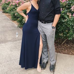 Navy Semi-formal Fashion Nova Dress